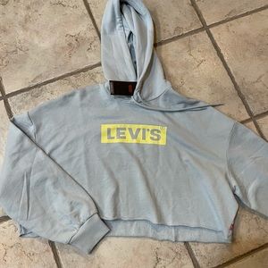 Levi's cropped hoodie sweater Sz XS